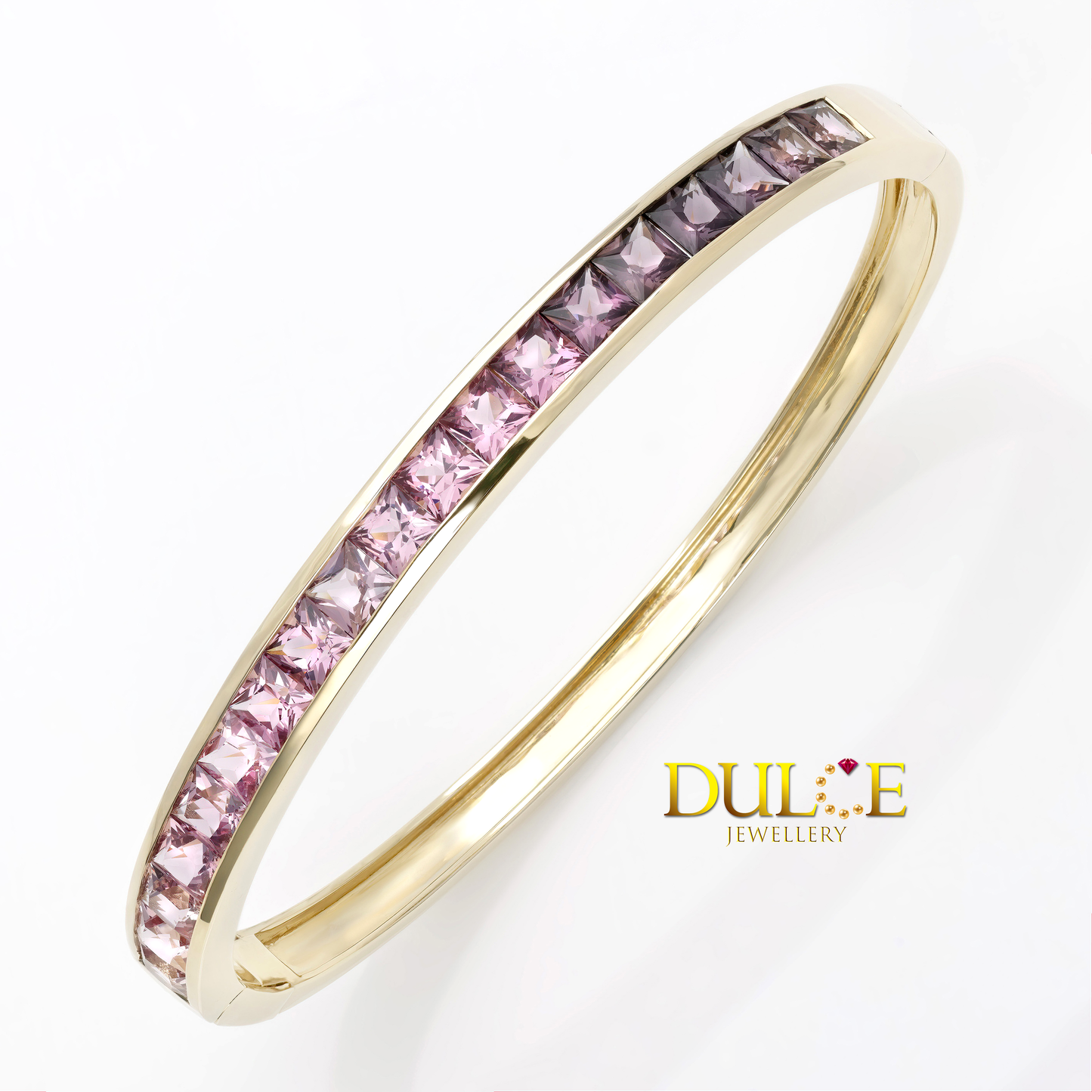 9K Gold Spinel Bangle
