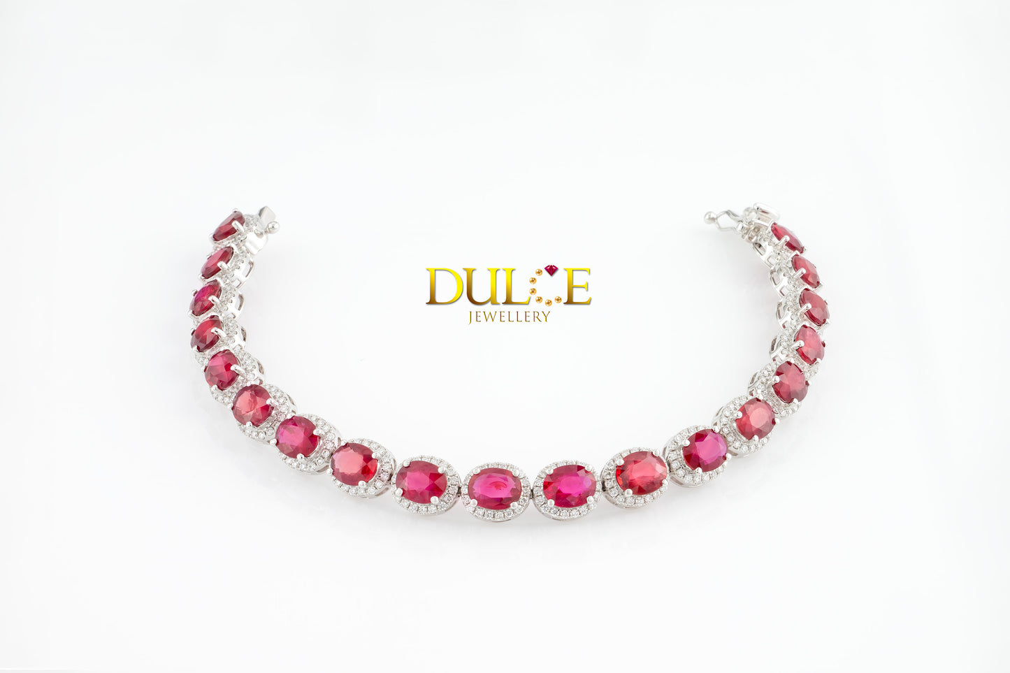 18K 金紅寶石鑽石手鍊 (GBRUBY4007)