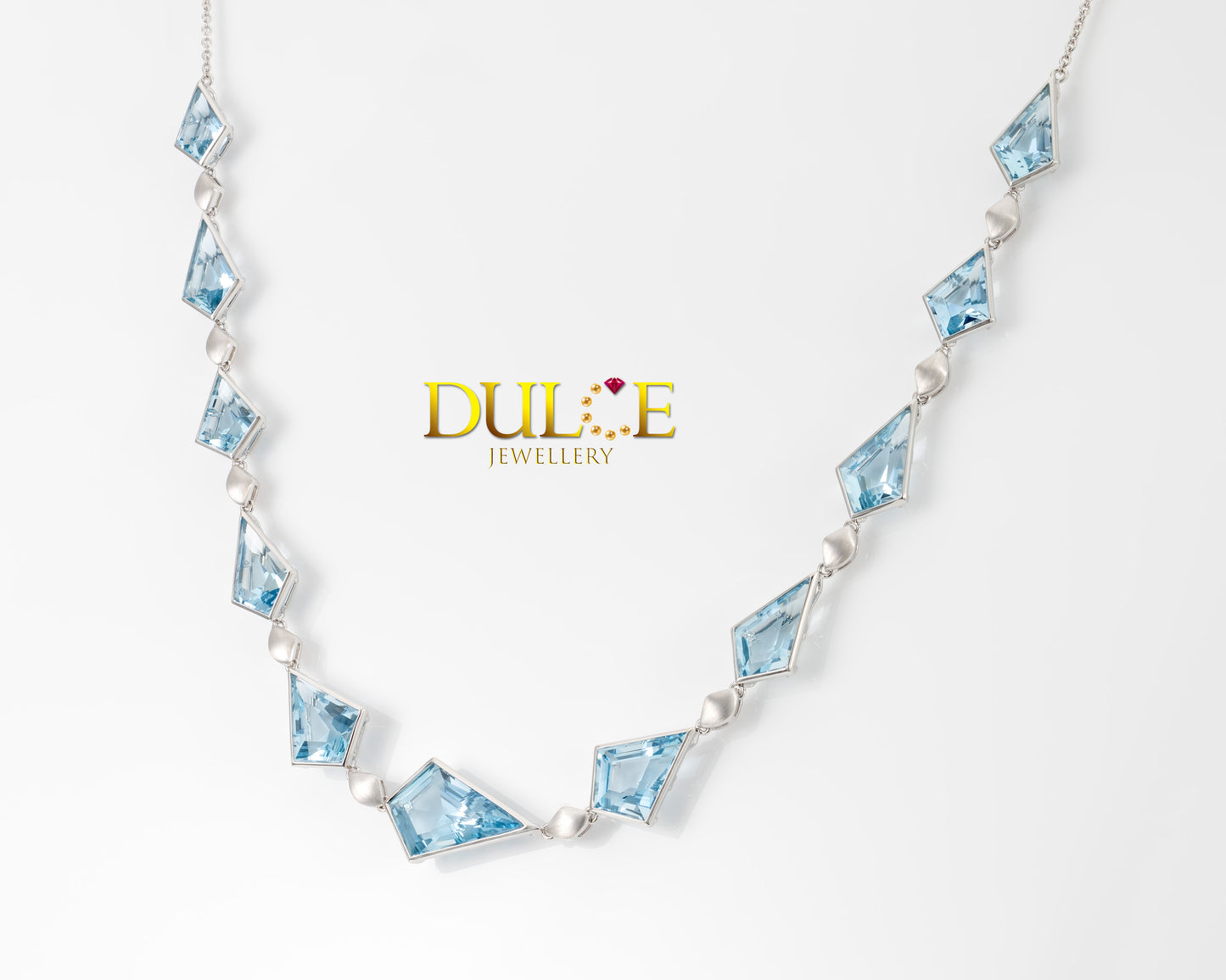 18K 金海藍寶石項鍊