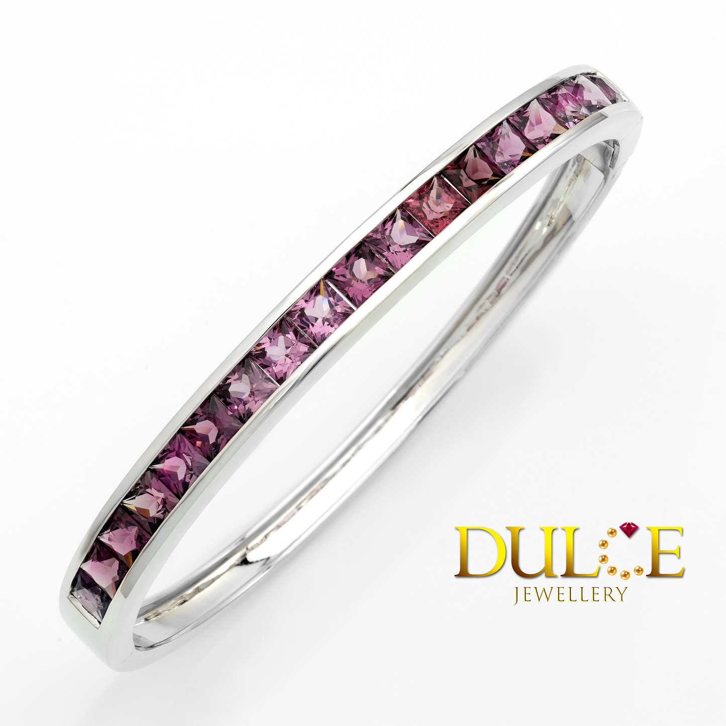 9K Gold Spinel Bangle
