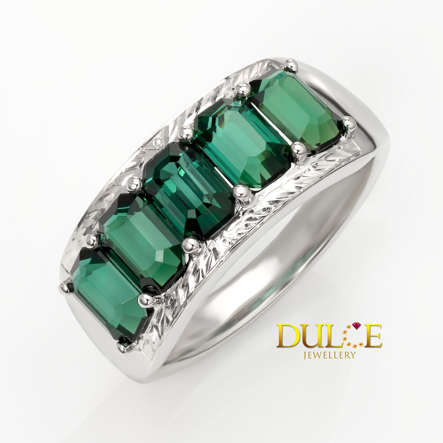 14K Green Tourmaline Ring