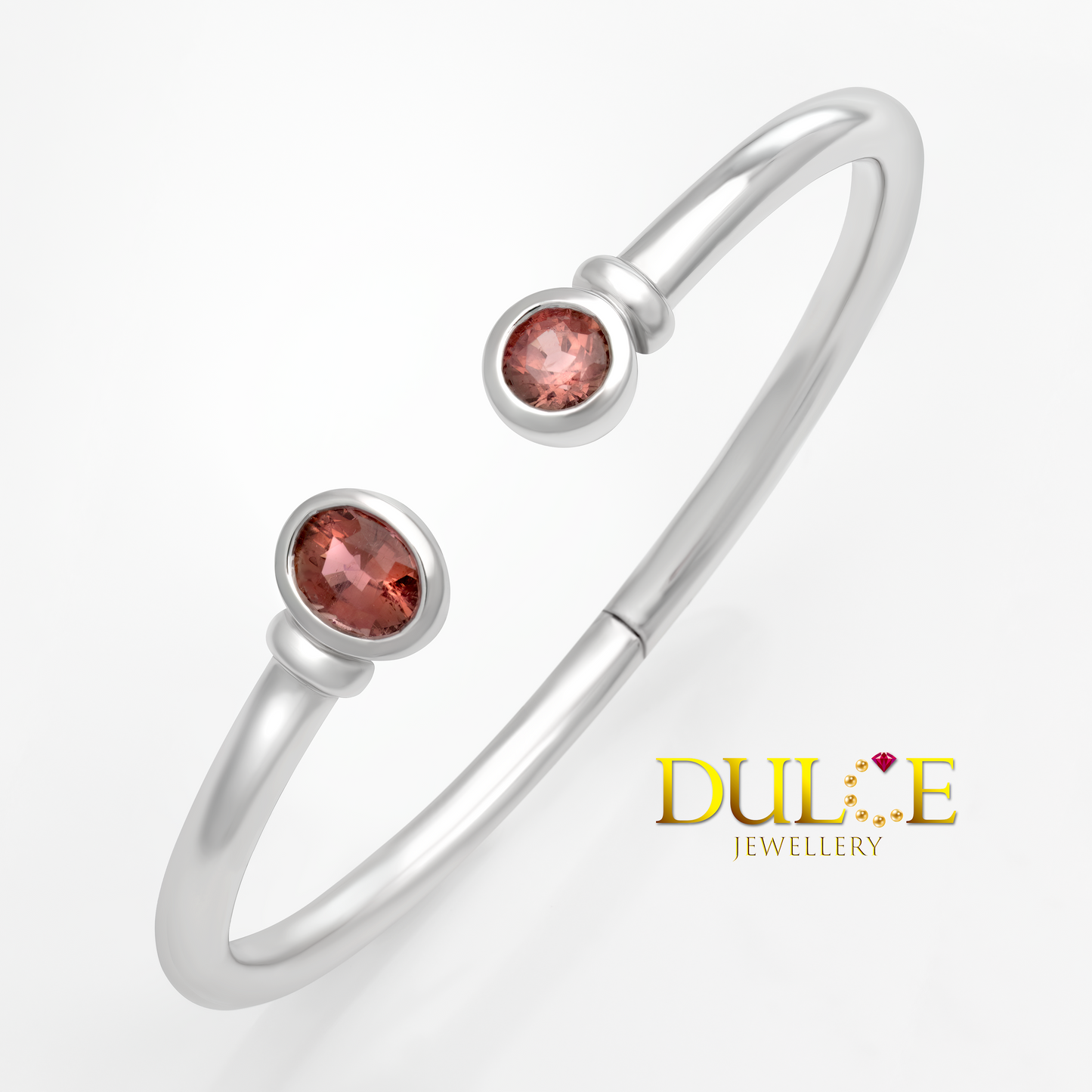 Silver Tourmaline Bangle