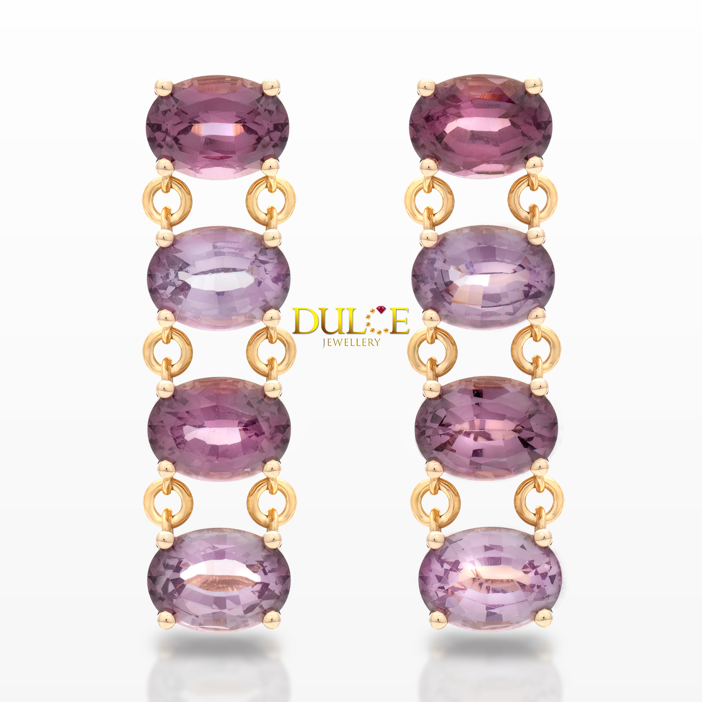 18K Gold Spinel Earrings