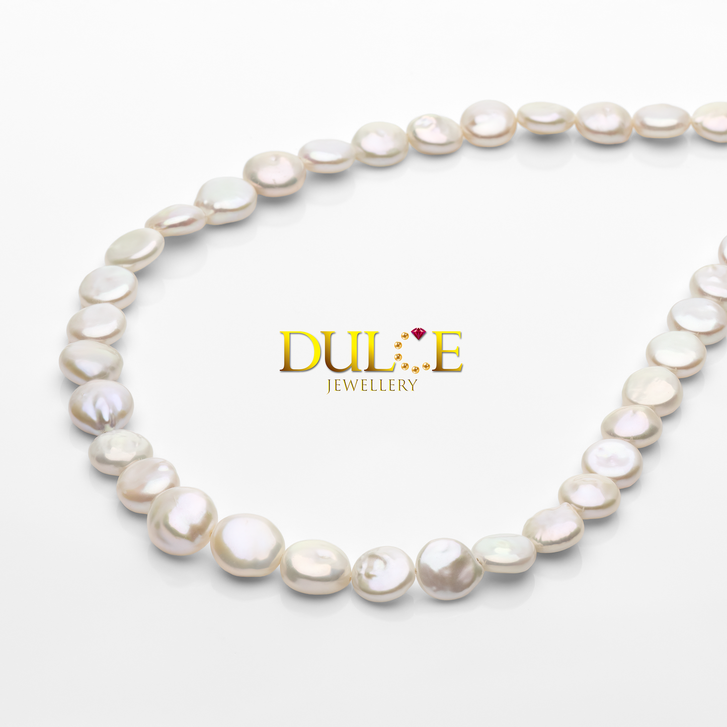10-11mm Freshwater Coin Pearls Necklace