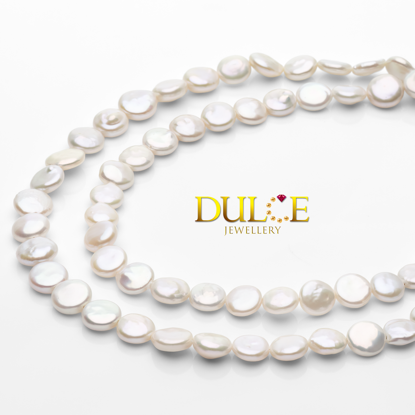 10-11mm Freshwater Coin Pearls Necklace
