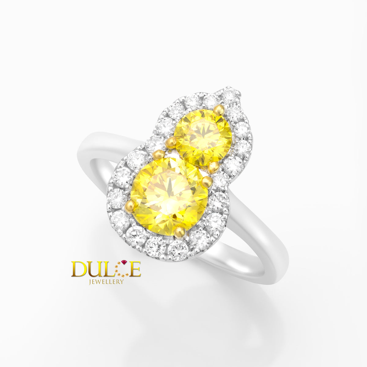 14K Vivid Yellow Lab Grown Diamond Ring