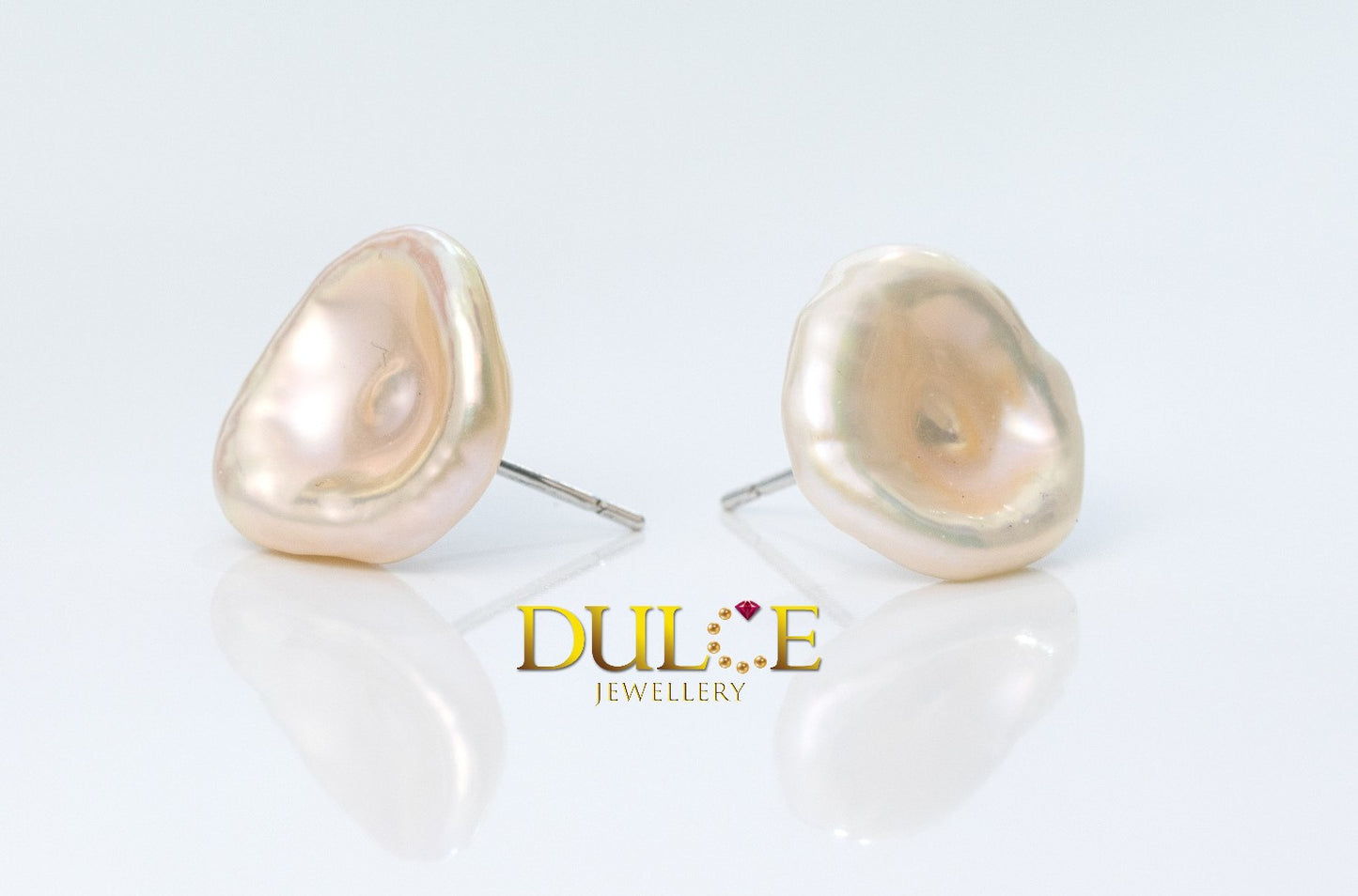 (Silver) Freshwater Keshi Pearls Earrings