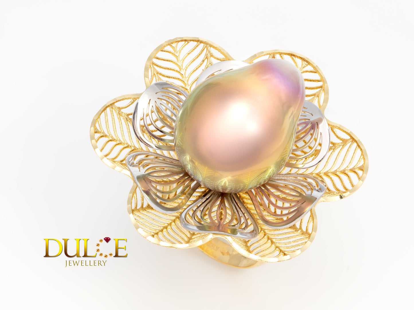 14K Gold Baroque Pearl Ring (GR15BAR)