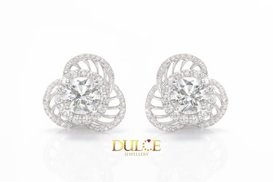 18K Gold Lab-Grown Diamond Earrings With Natural Diamond Jacket (Price by Request)