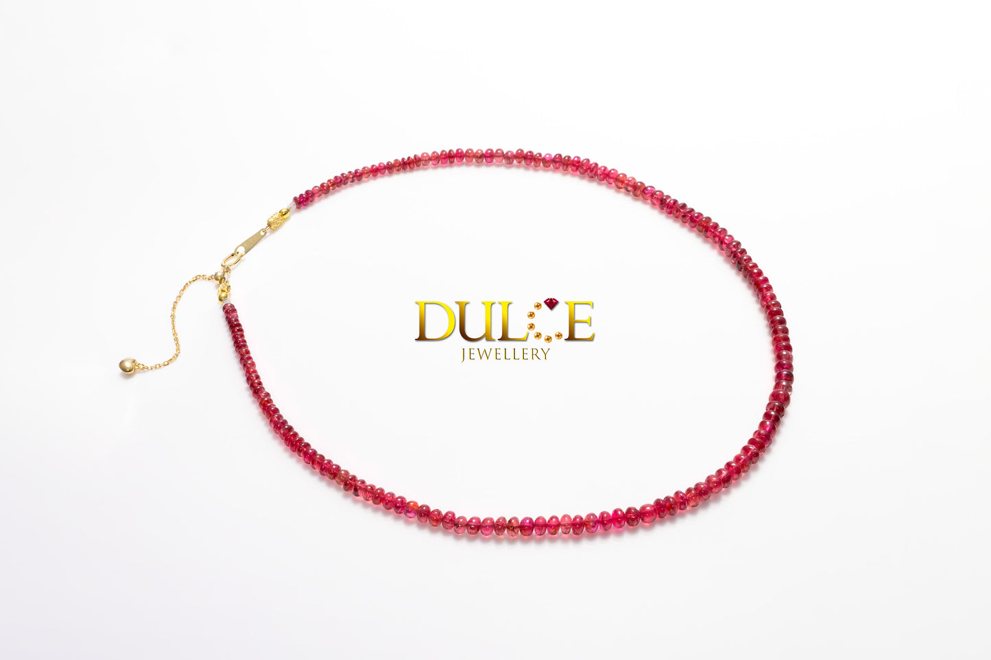 18K Yellow Gold Red Spinel Necklace (GNRSPINEL)