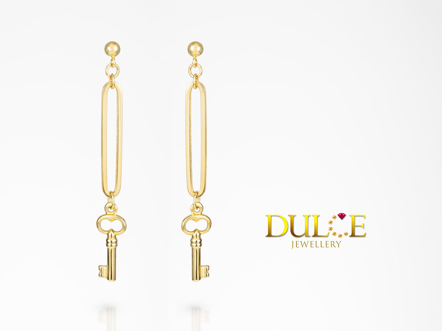 14K Yellow Gold Italian Earrings
