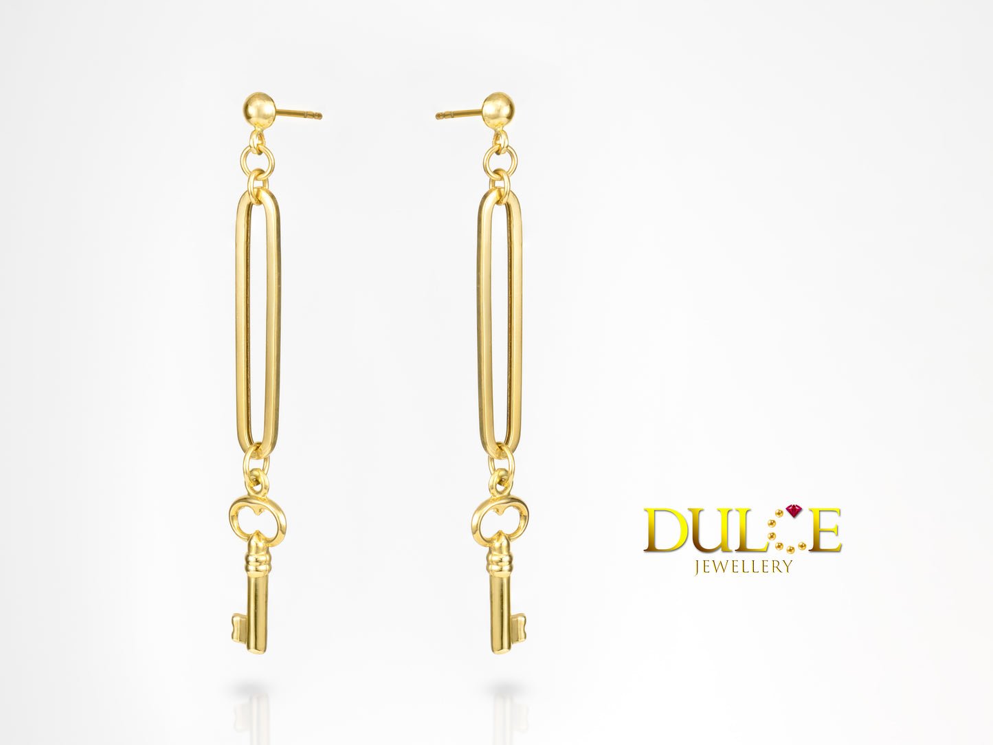 14K Yellow Gold Italian Earrings