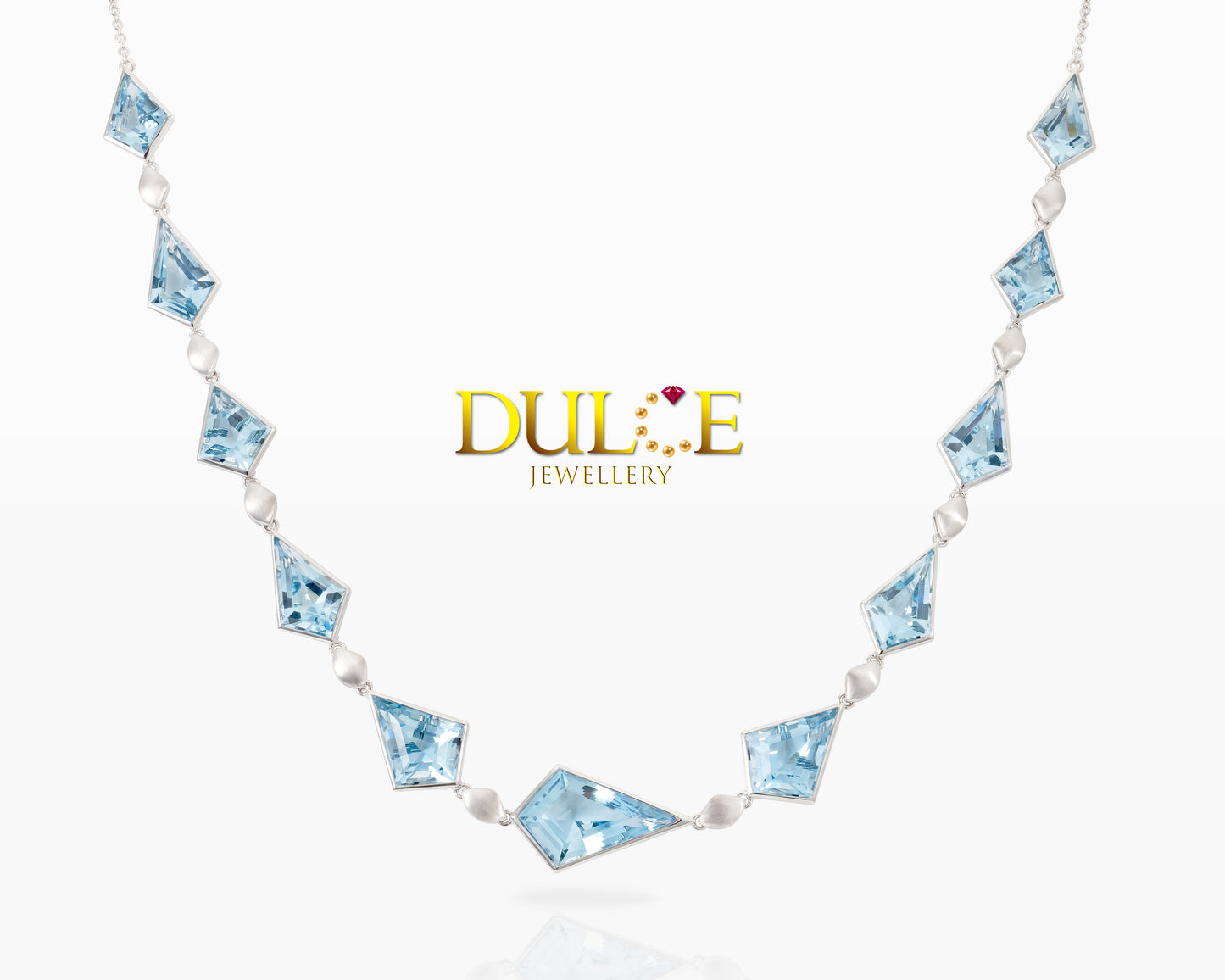 18K Gold Aquamarine Necklace