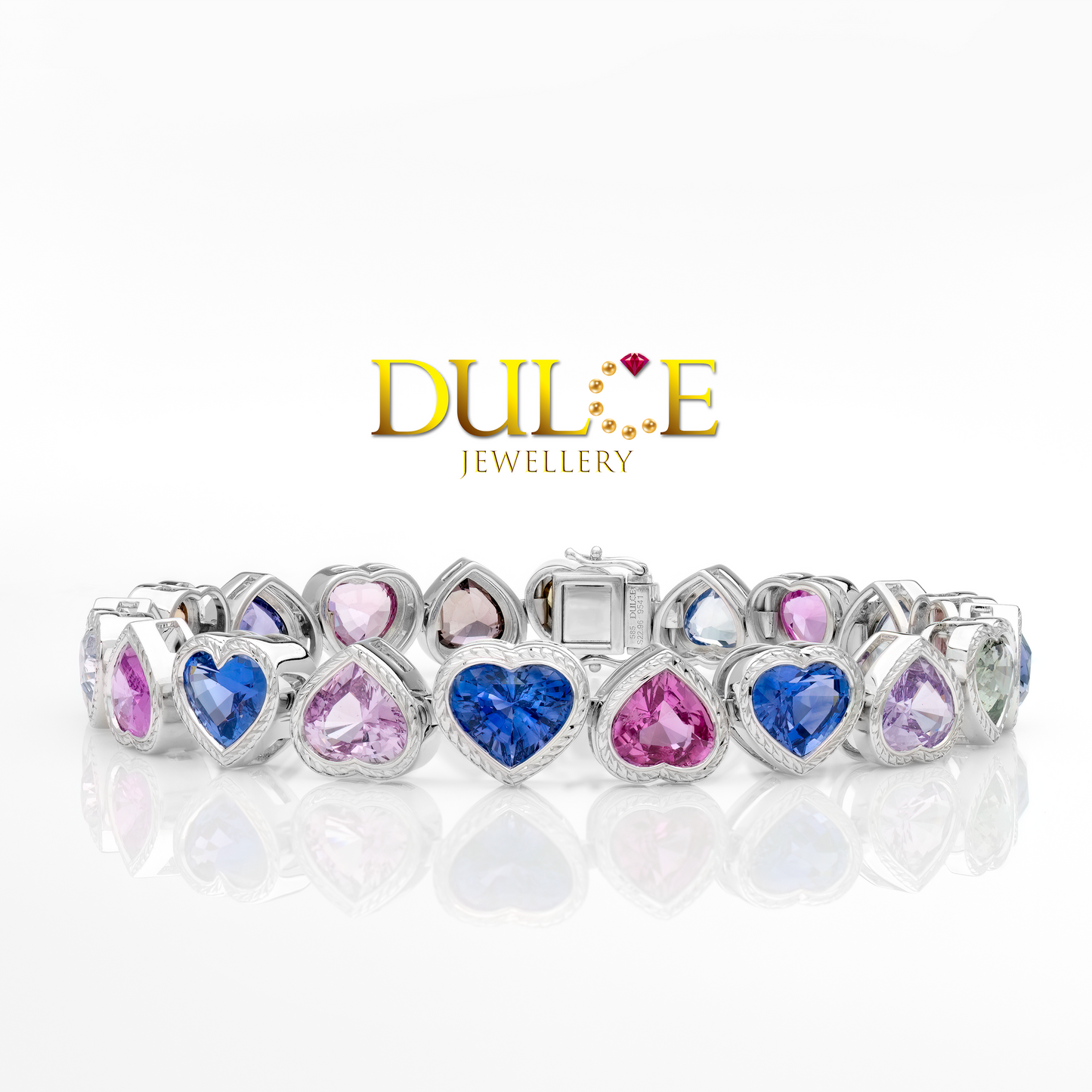 14K 彩虹藍寶石手鐲