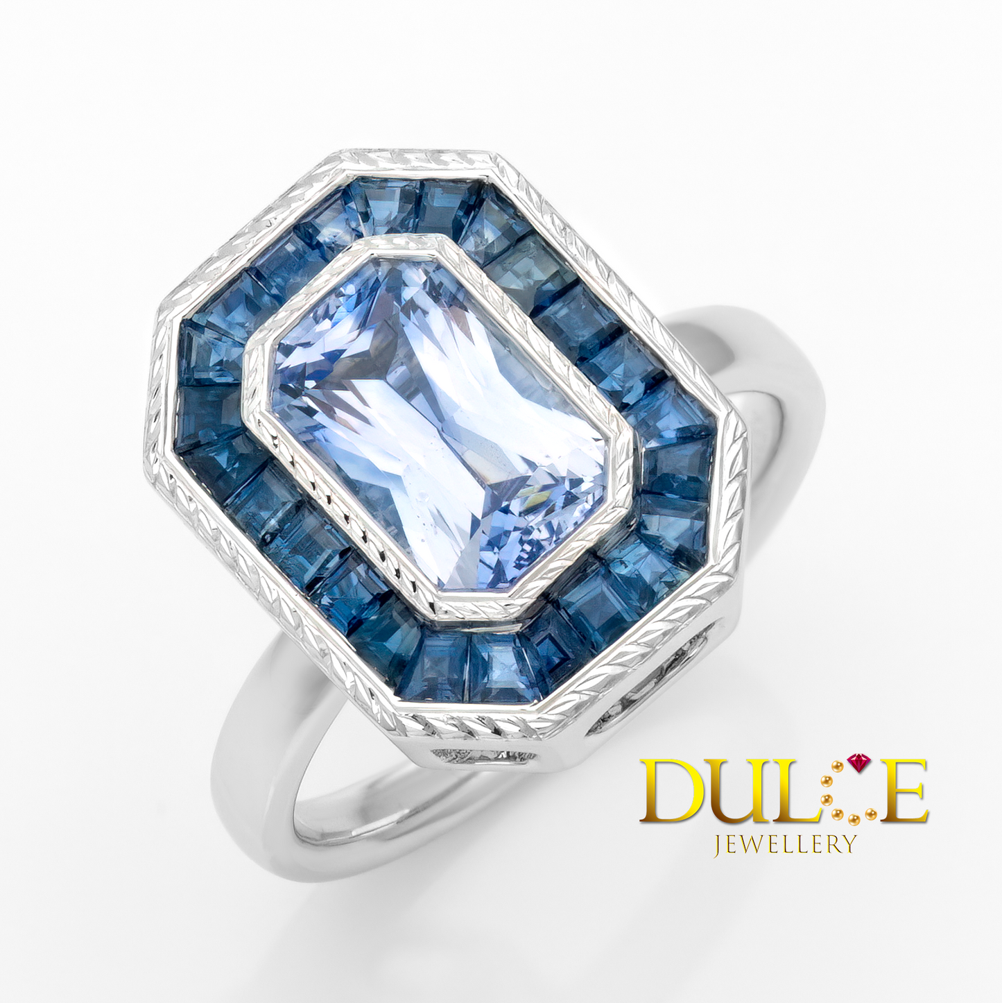 14K Blue Sapphire Dual Purpose Ring/Pendant