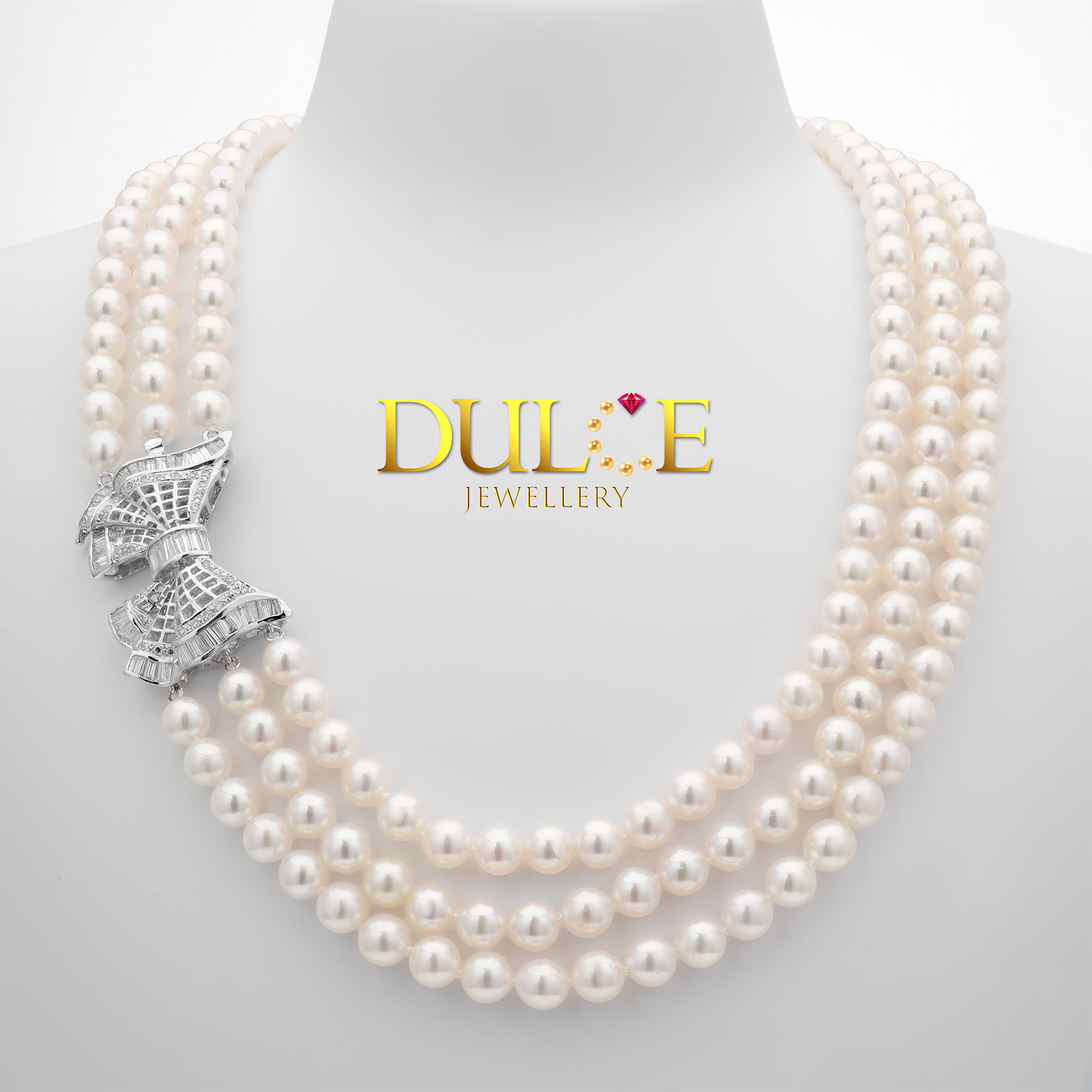 18K金6-7毫米日本Akoya珍珠項鍊