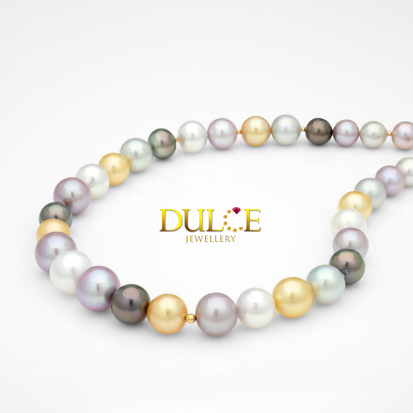 18K金南洋珍珠、淡水珍珠和大溪地珍珠項鍊