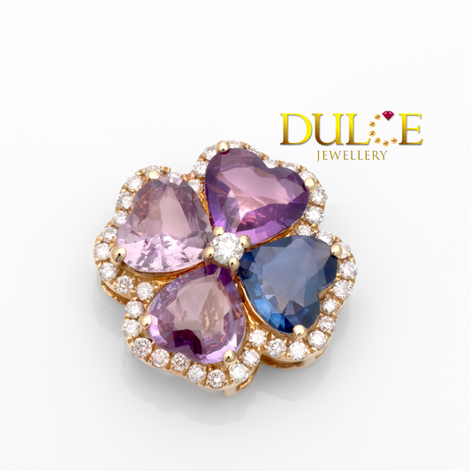 18K Sapphire Pendant