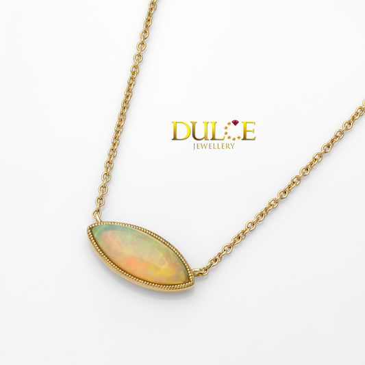 9K Opal Necklace