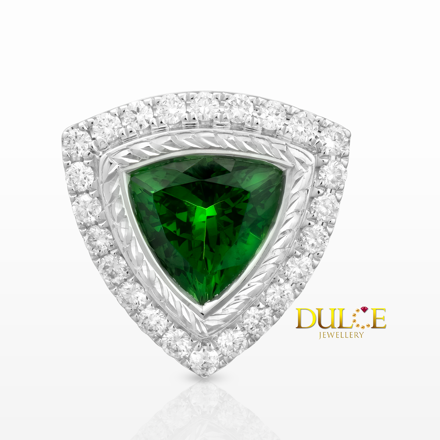 18K Tsavorite Diamond Pendant
