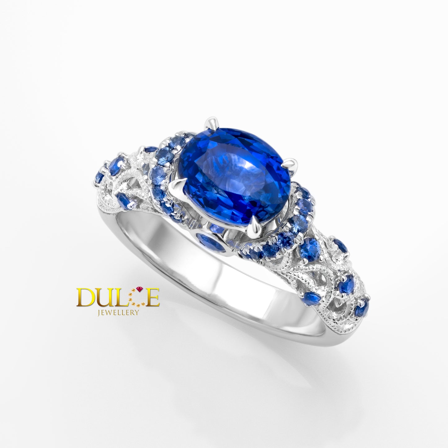 14K Blue Sapphire Ring
