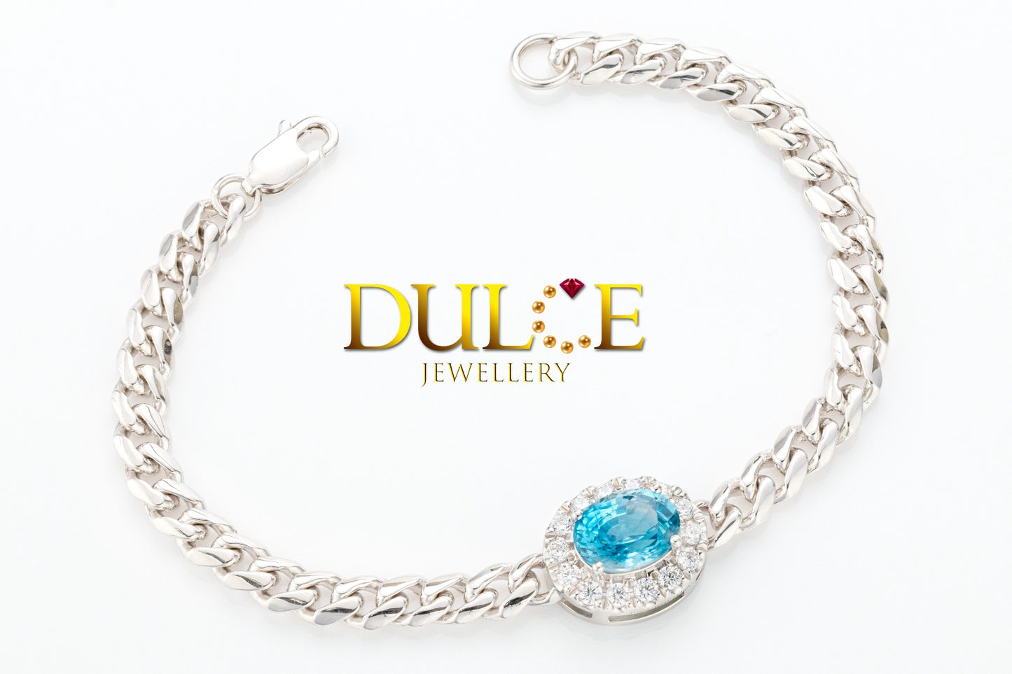 zircon, blue zircon, double reflection, cubic zirconia , cz bracelet, sliver bracelet , fashion jewellery, 925 bracelet