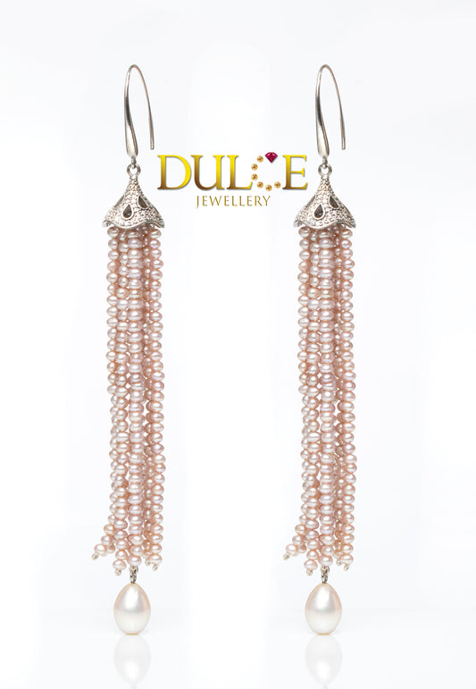 Silver Freshwater Pearls Earrings